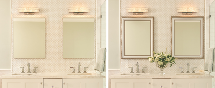 Stick-On Mirror Frames - Easy Self-Adhesive Frames for Mirrors