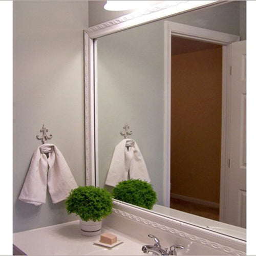 White Mirror Frames | DIY White Bathroom Mirror Frame Ideas – MirrorMate