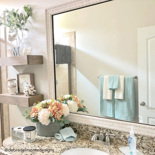 White Diy Mirror Frames Framing For Bathroom Mirrors Mirrormate