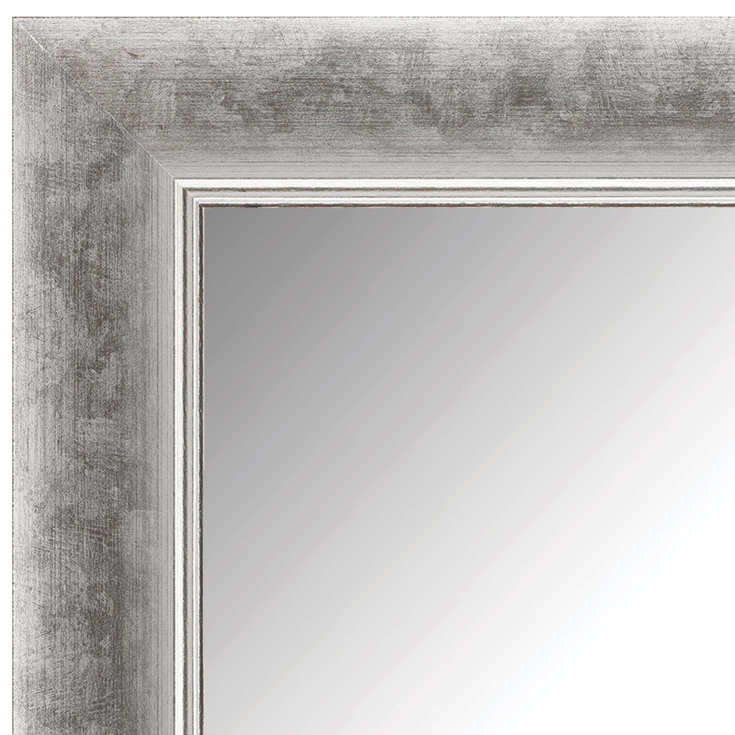 Bevelled Modern Silver Wall Mirror