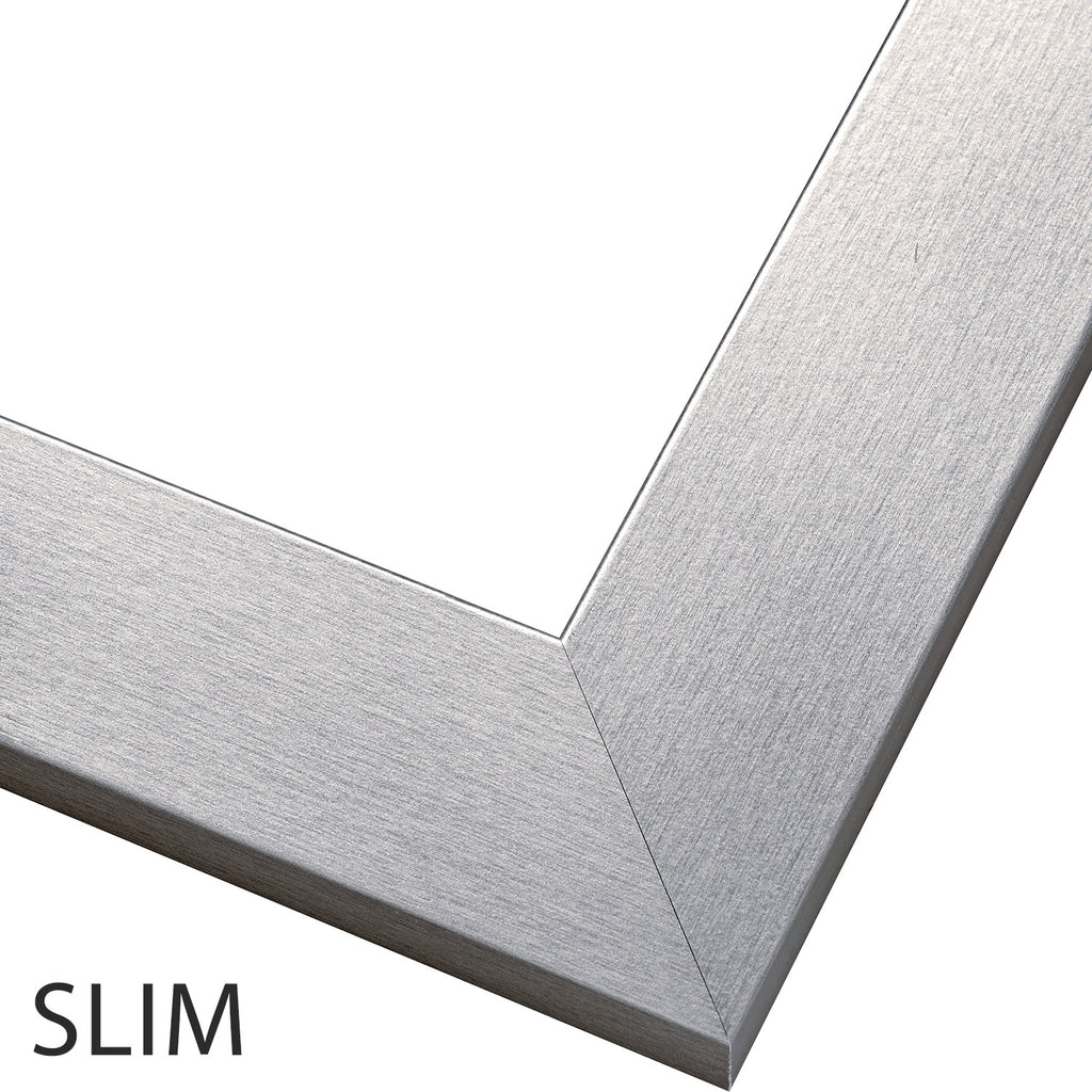 Highline Slim Satin Nickel Mirror Frame – MirrorMate