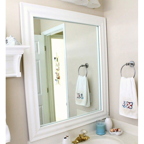 White Frame Bathroom Mirror / Amazon Com Petushouse Update 4069 Lumen ...
