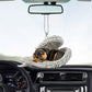 Miniature Pinscher Sleeping Angel Dog Personalizedwitch Flat Car Memorial Ornament