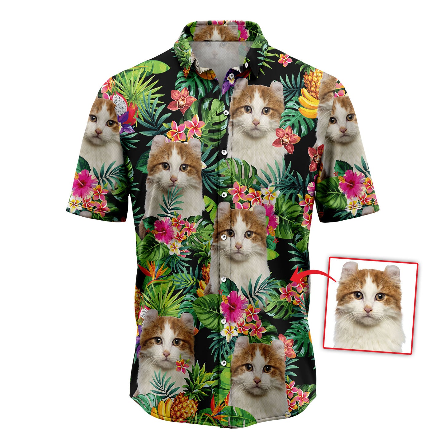 tropical cat shirt