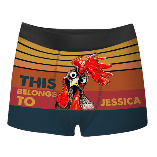 Funny Custom Face & Names This Cock Belongs To Men's Boxer Brief –  PERSONALIZEDWITCH