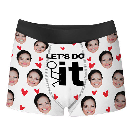 Custom Best Girlfriend Photo Boxer Shorts -Free Valentine's Gift