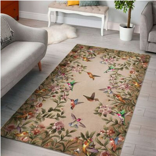 Athena Garden Butterfly Floral Wool Area Rugs