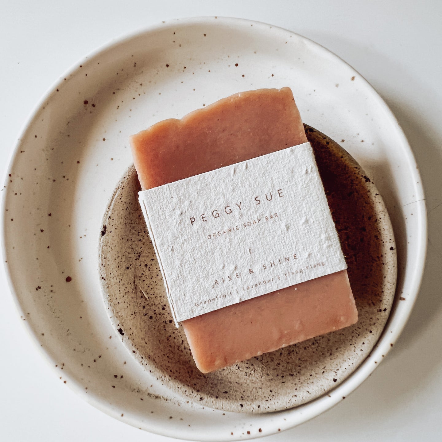 Peggy sue organic soap bar ~ with dish