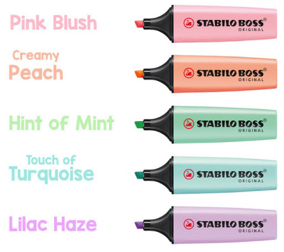 Stabilo Boss Pastel Hi-liter Singles – Take Note Stationery Boutique