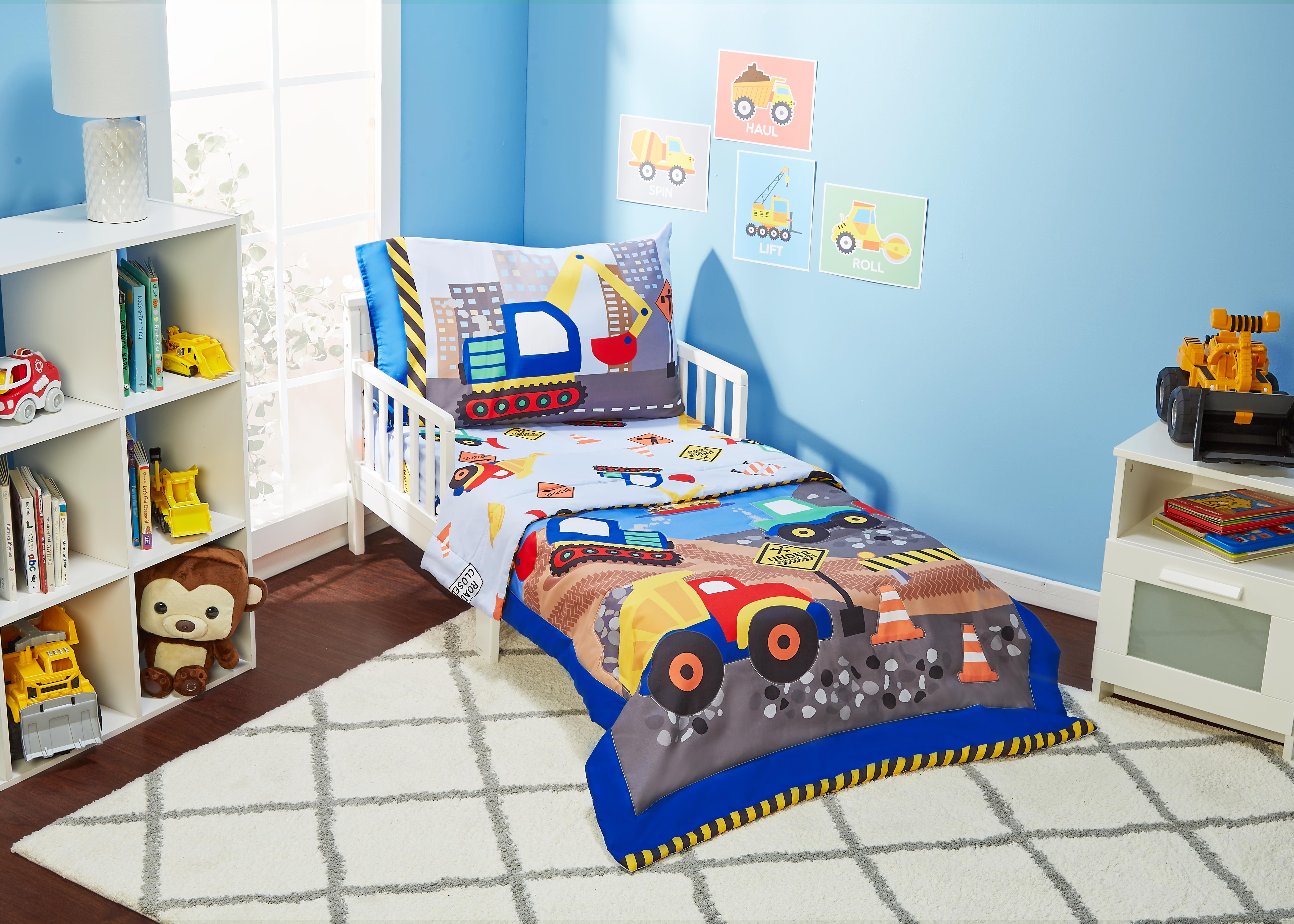 Under Construction 4-Piece Toddler Bedding Set – Everyday Kids