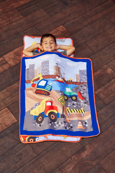 Under Construction Toddler Nap Mat With Pillow Everyday Kids