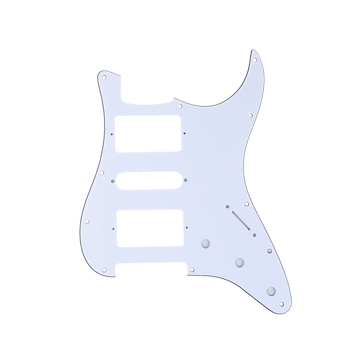 Musiclily Pro 11 Hole HSH Guitar Strat Pickguard for Fender  American/Mexican Standard Stratocaster Modern Style, 3Ply Ivory