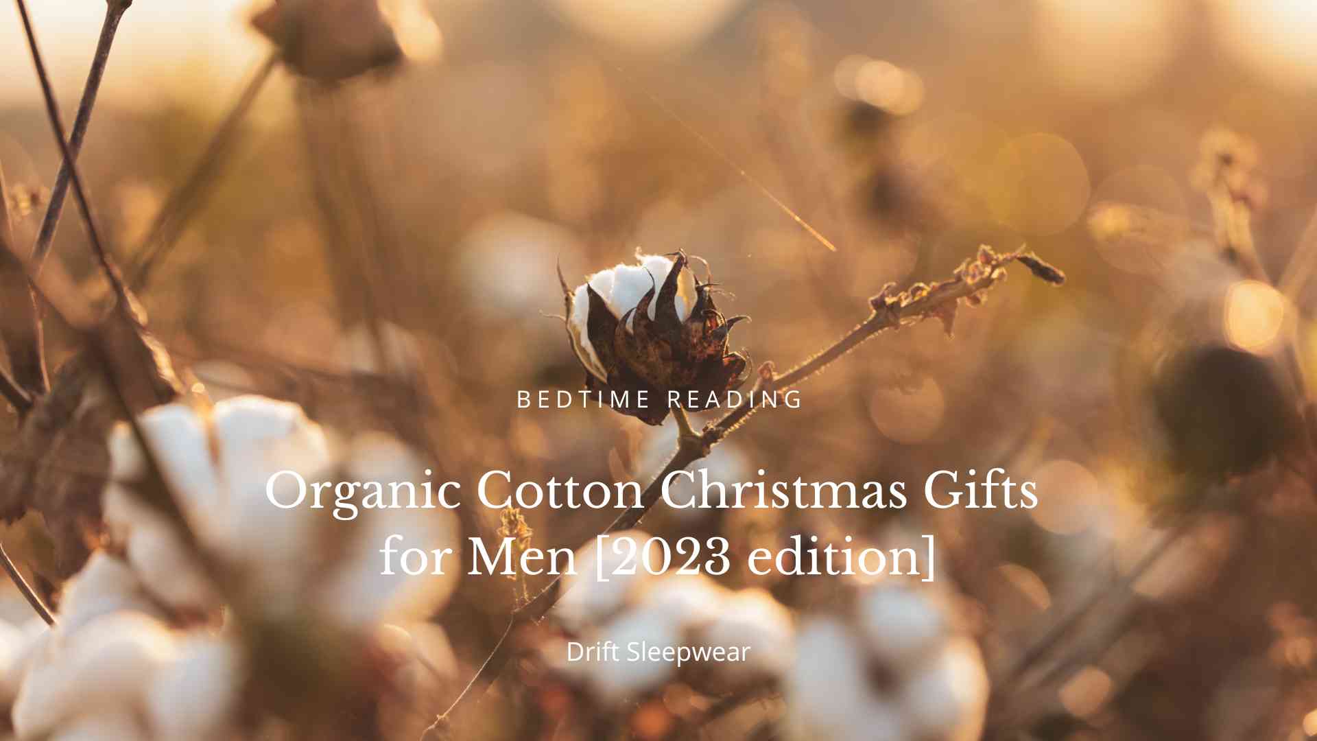 Organic Cotton Christmas Gifts for Men