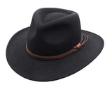 Denver Outback Wool Cowboy Hat in Black