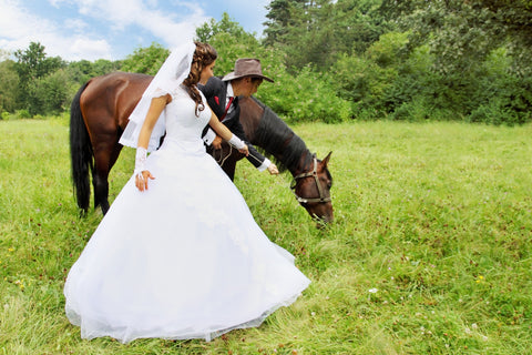 Western Cowboy Wedding with Horse