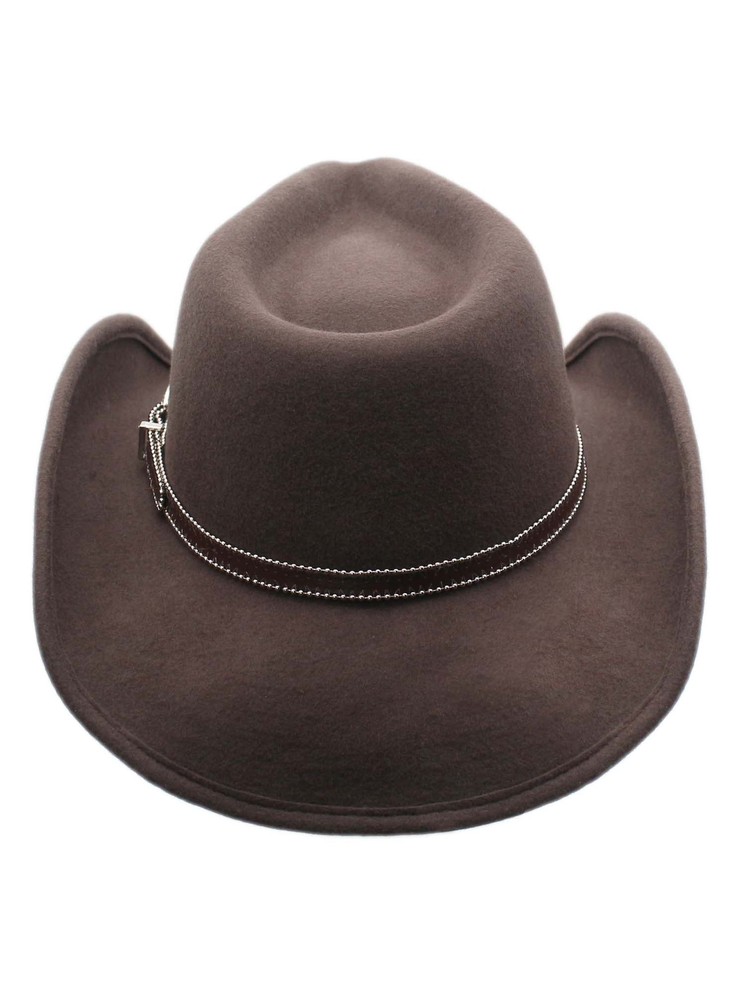 Men’s Wool Cowboy Hat Silverado Shapeable Western Felt Hats by Silver ...