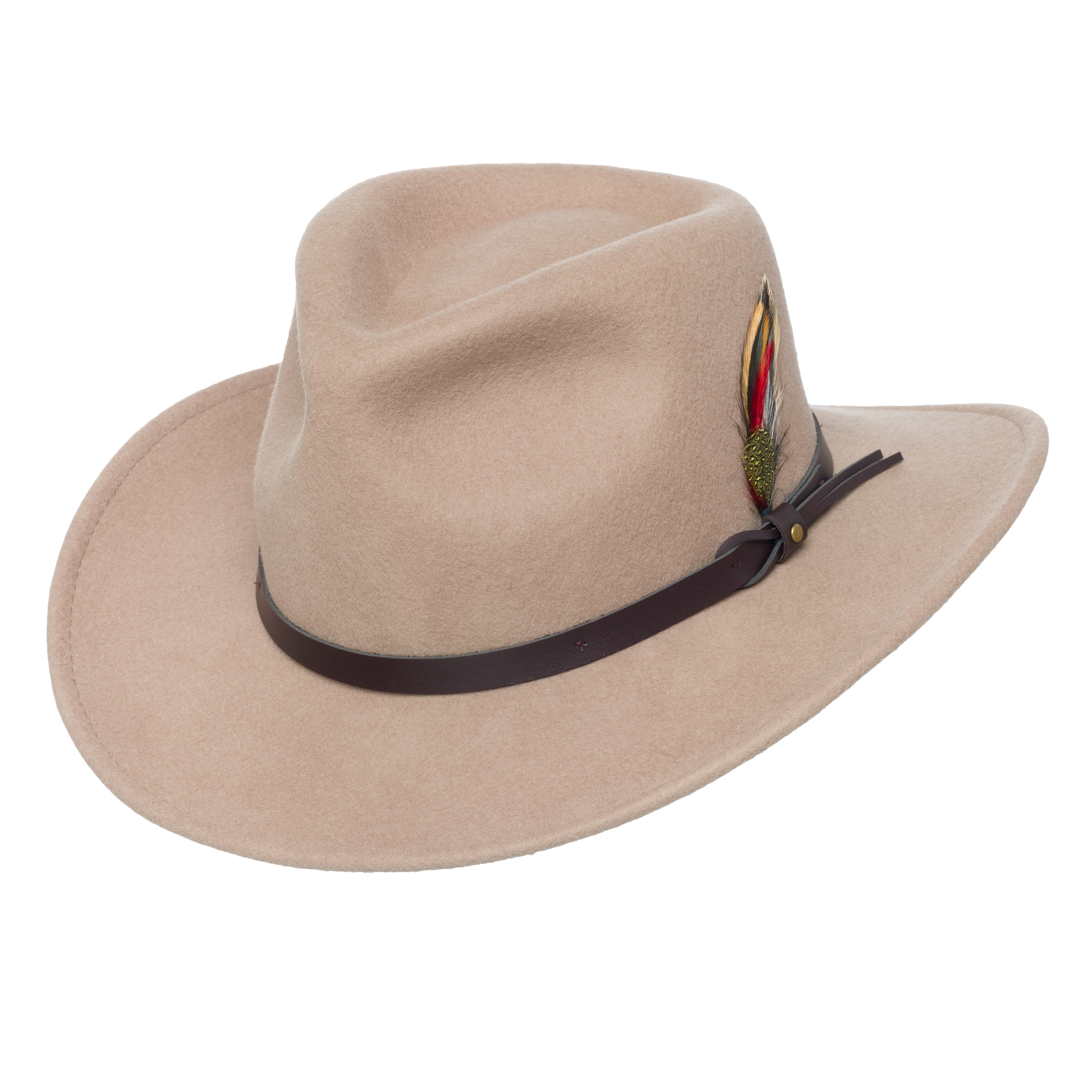 Men's Outback Wool Cowboy Hat Montana Pecan Brown Crushable Western F –  Silver Canyon Boot and Clothing Company