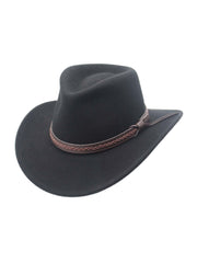 Santa Fe Crushable Wool Felt Outback Western Style Cowboy Hat by