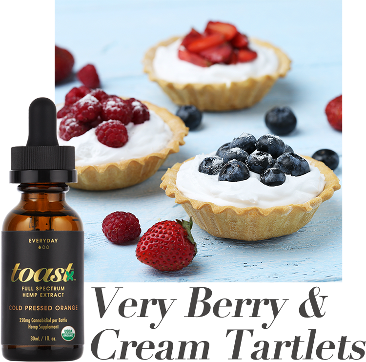 Recipe: Very Berry and CBD Cream Tartlets