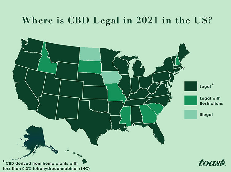 Where is CBD legal in 2021?