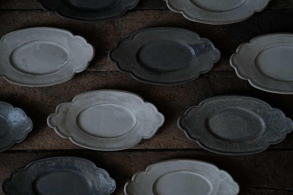 Ceramic cloud plates by Zhitaofang's 製陶方式