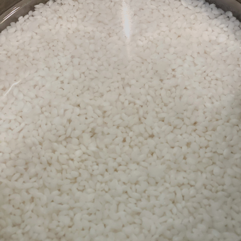 Rice in water
