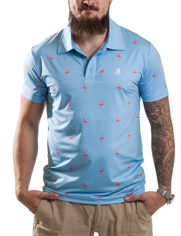 polo with flamingo logo