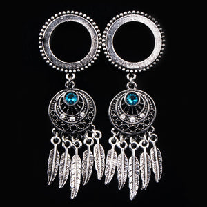 1 Pair Dream Catcher Stainless Steel Dangle Ear Plugs-Sunshine’s Boutique & Gifts