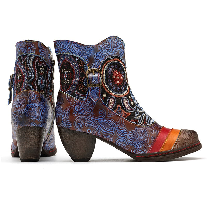 bohemian ankle boots