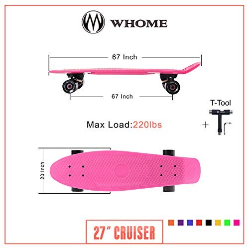 Goedaardig onenigheid Expliciet 27" Cruiser Penny Skateboards for Adult Youth kid and Beginner - WHOME –  WHOME Skateboards Official Website