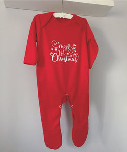 my first christmas sleepsuit 2018