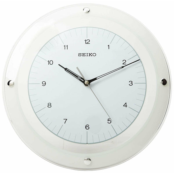 Seiko QXA314WLH Wall Quiet Sweep Second Hand Clock Curved Glass Crysta –  JADA Lifestyles