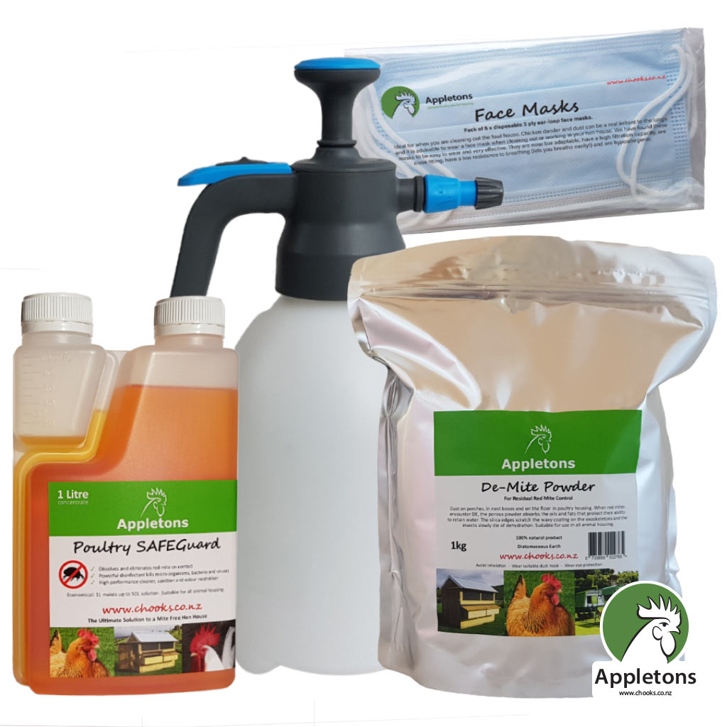 Get rid of mites - Appletons Coop Maintenance Pack