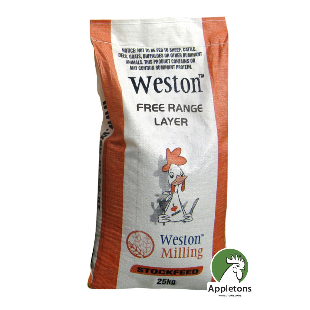 weston free range layer feed