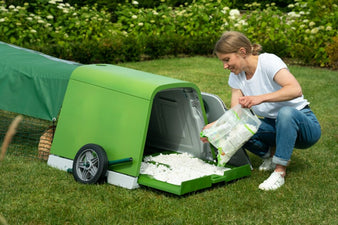 The Eglu Go can be thoroughly cleaned in just a few minutes each day