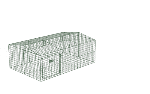 You can extend both the width and length of your Zippi Rabbit Run to give your bunnies more space to hop around in.