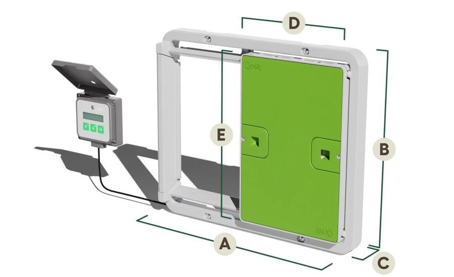 Omlet autodoor dimensions