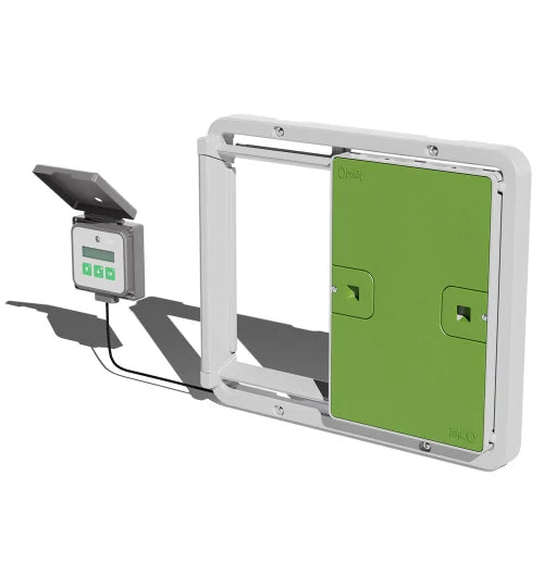 No location limit the Omlet Autodoor operates with batteries