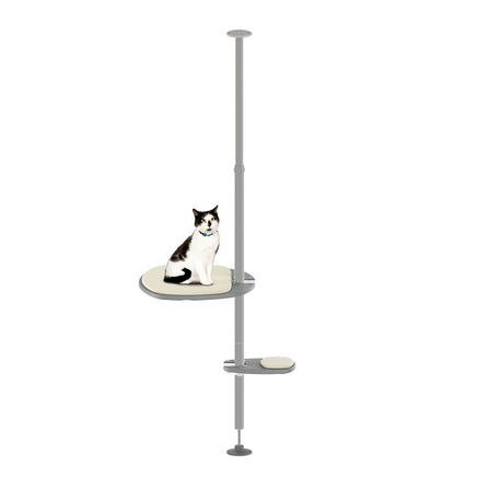 This Beginner Kit is perfect for cats who want to dip their paws into climbing, and includes a comfortable platform for lounging and a sisal rope kit to groom nails