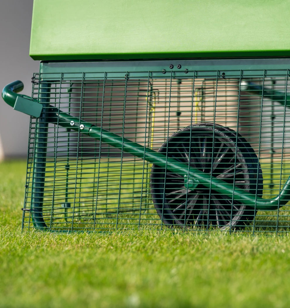 sturdy easy to move wheels for eglu pro chicken coop