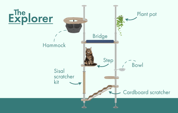 The Explorer Cat Tree by Omlet