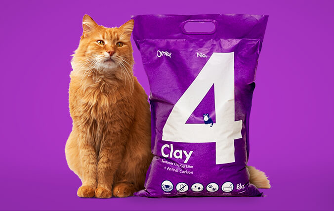 Omlet Cat Litter No. 4 Clay Cat Litter Awesome Clumping & Low Waste
