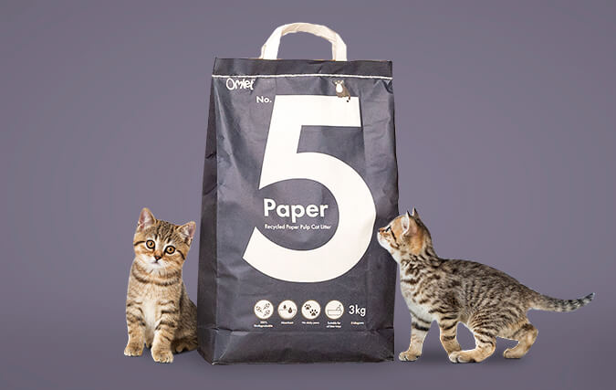 Omlet Cat Litter No. 5 Paper Cat Litter Perfect for Kittens & Cats With Allergies