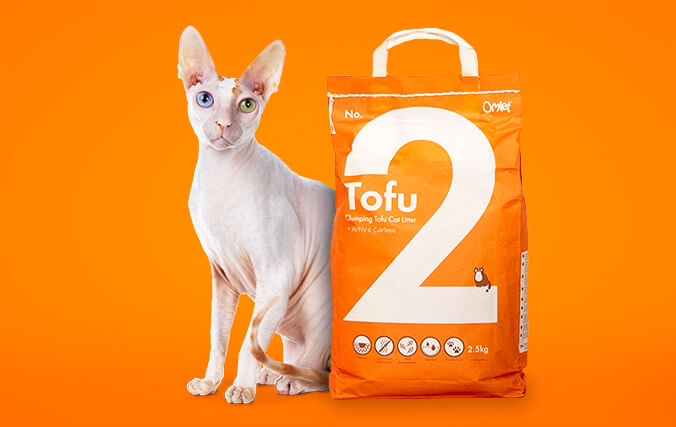 Omlet Cat Litter No. 2 Tofu Cat Litter Compostable & Clumping for Low Maintenance