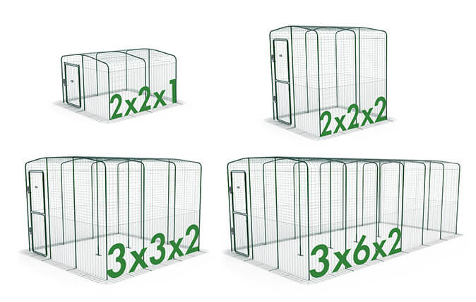 The modular design of Omlet’s outdoor cat runs means you can create an enclosure that suits your space, and your pets.