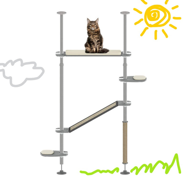 Omlet Outdoor Freestyle Cat Tree - Sunbather Kit