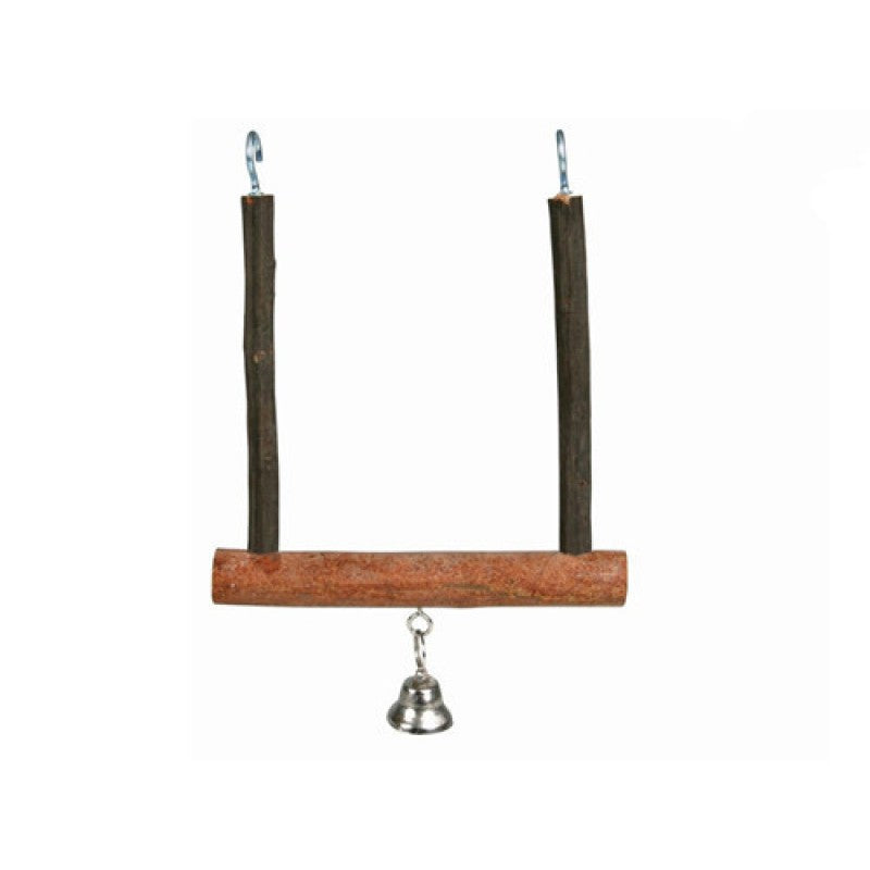 Budgies love to swing and interact with bells, so this natural swing bell from Trixie is the perfect choice