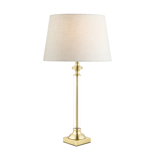 Carson Small Table Lamp Antique Brass & Crystal (Base Only