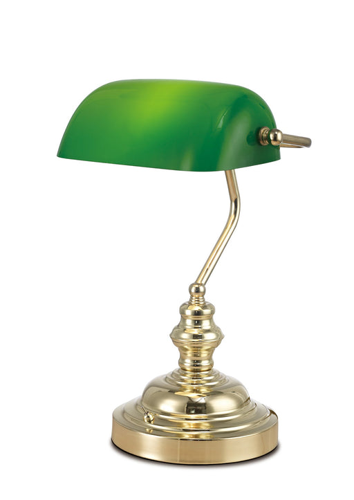 Newhouse Lighting Morgan Antique Green Adjustable Energy-Efficient LED  Bankers Desk Lamp with 1 Free 3.5-Watt Bulb Included