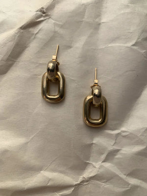 Greca Earrings, Brass - The Most Beautiful Thing in the World is
